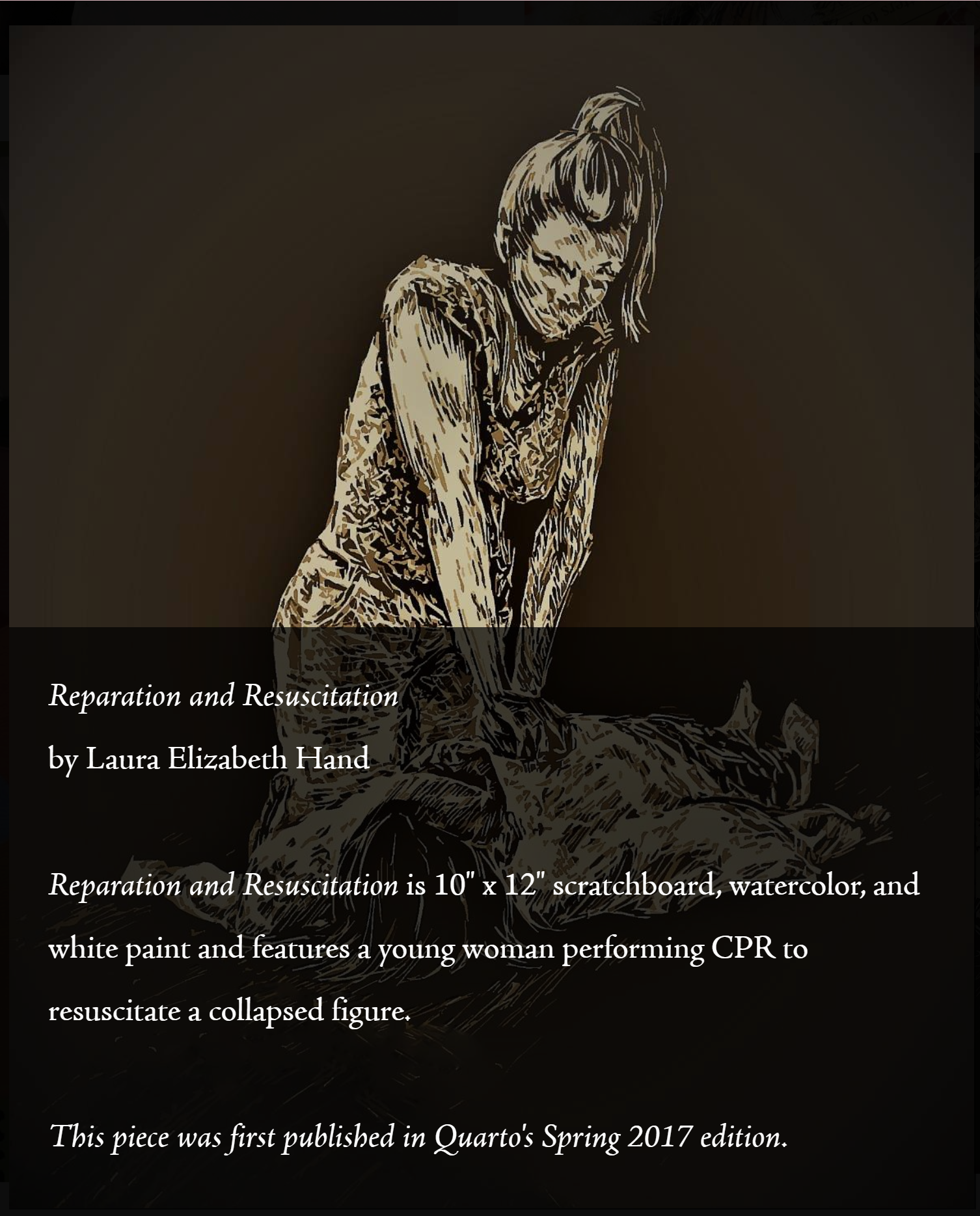 Reparation and Resuscitation artwork by Laura Elizabeth Hand