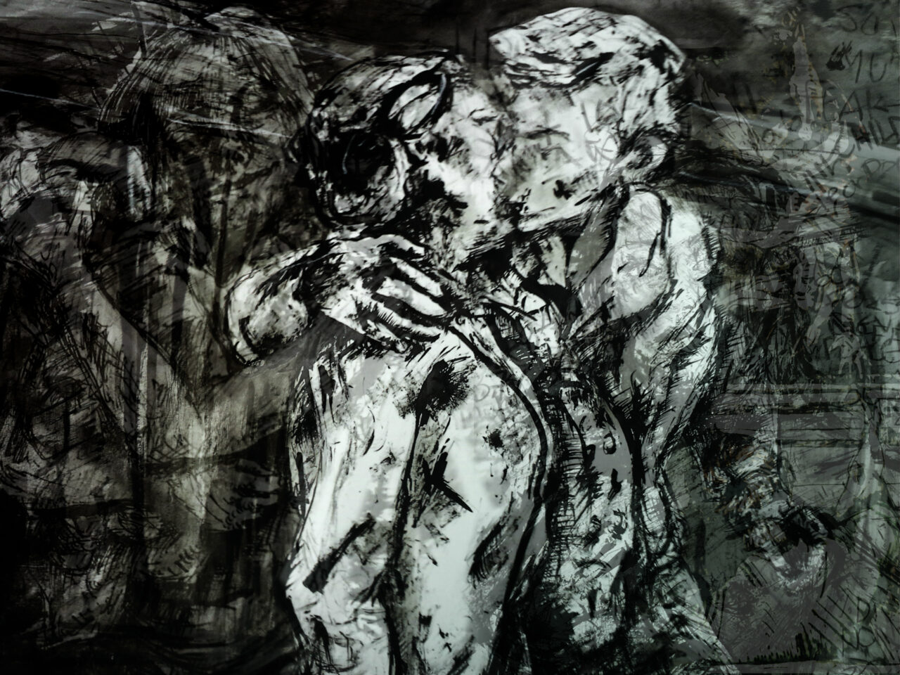 A Chance Meeting, visual artwork by Laura Elizabeth Hand